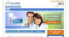 Desktop Screenshot of implantcenters.com